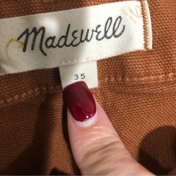 Madewell Burnt Orange Wide Leg Jeans Size 35 - Picture 7 of 11